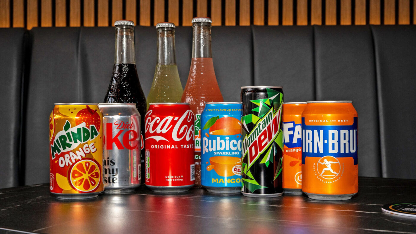 The drinks line-up
